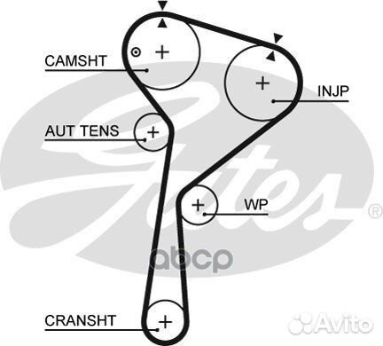 Комплект ремня грм K025578XS Gates