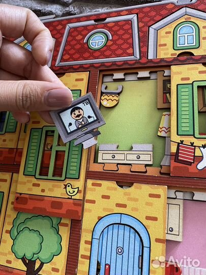 Развивающие деревянные игрушки, рамка, пазл