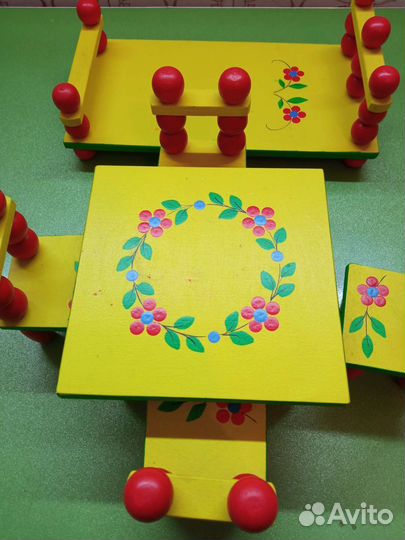 Кукольный набор. СССР Мебель