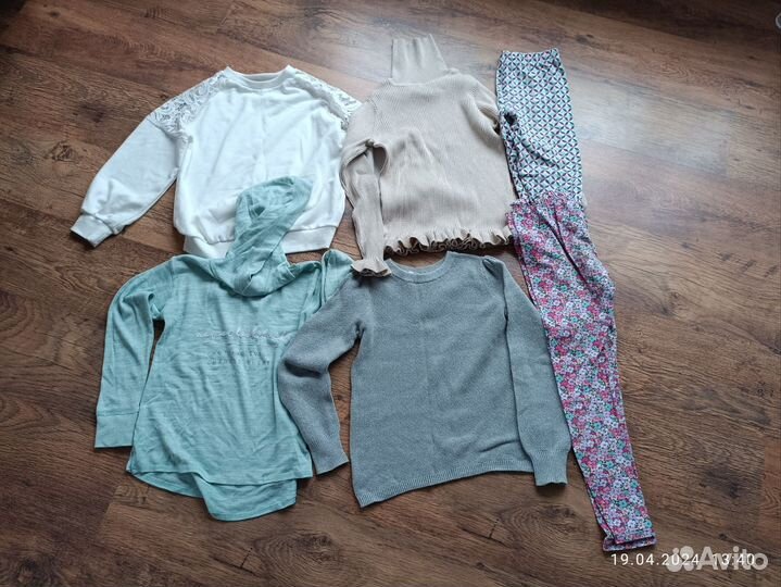 Вещи пакетом на девочку 140-152