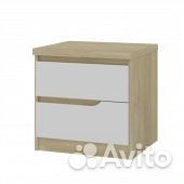 Асти Тумба прикроватная Правая Дуб Сонома/Белый