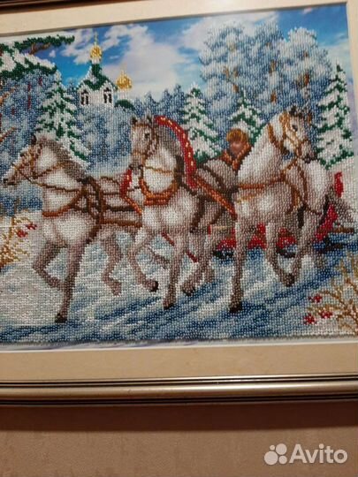 Иконы и картины вышитые бисером