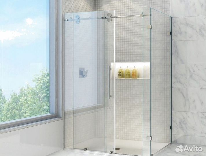 Душевая стеклянная перегородка