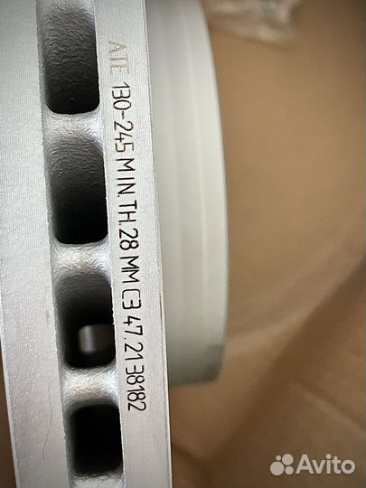 Комплект передних тормозов Ate audi a4 8w, q5 fy