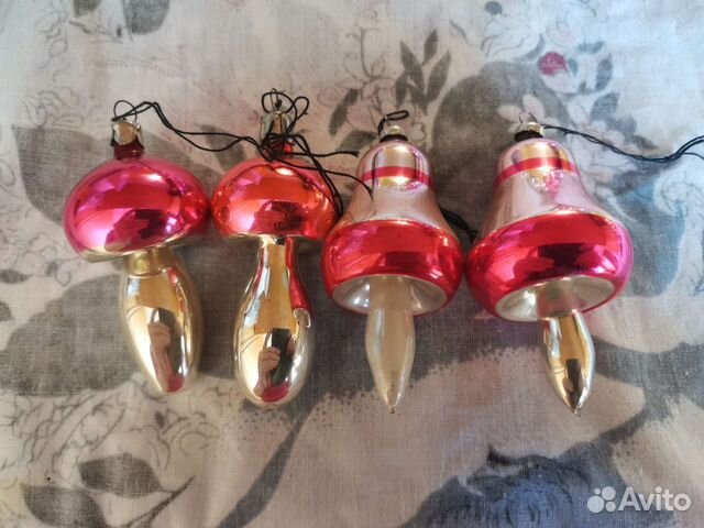 Елочные игрушки грибочки