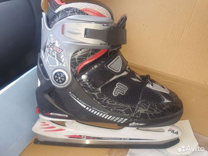 Коньки хоккейные Fila раздвижные р.32-35