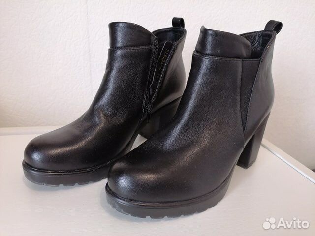 Кожаные полусапожки