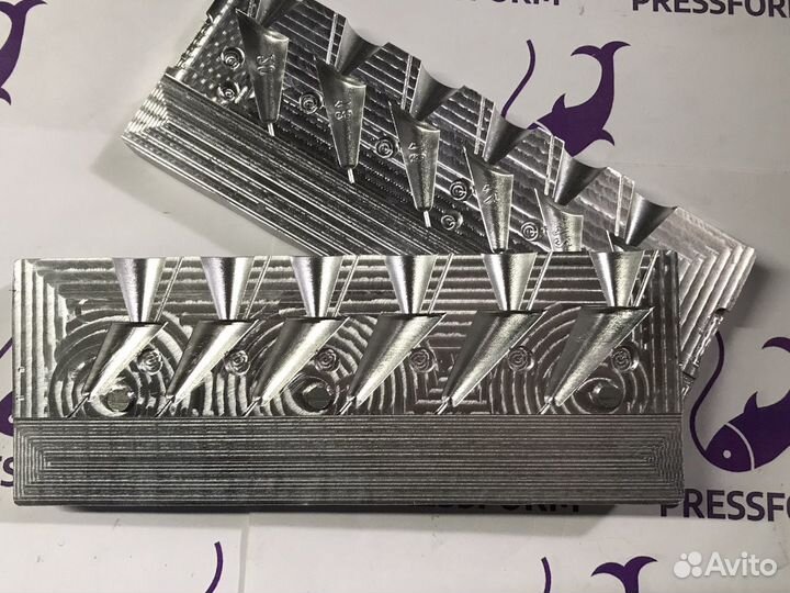 Формы чпу для литья джиг-головок (10-20 грамм)