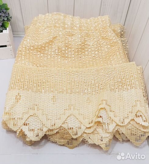 Шторы занавески для кухни желтые