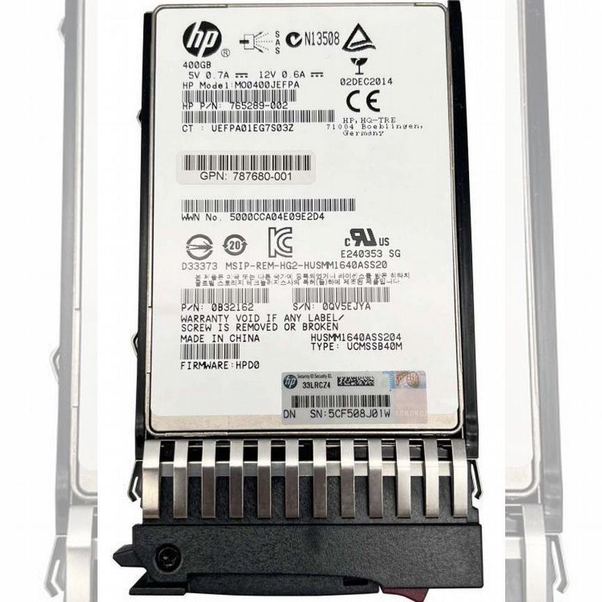 [GEN10] Жесткий Диск Hp Msa J9f37a N9x95a 400gb Sas 2,5" Gen10