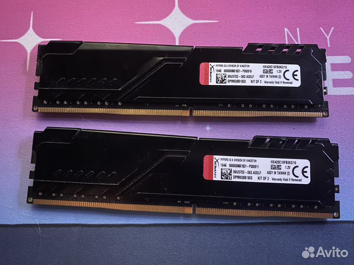 Оперативная память ddr4 hyperx 8gb