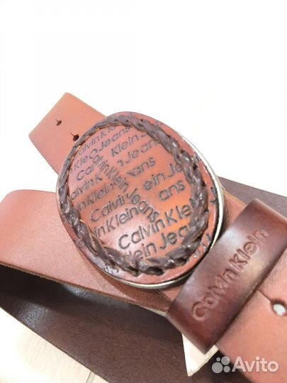 Ремень кожаный мужской Ck