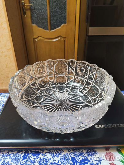 Ваза для фруктов хрусталь СССР
