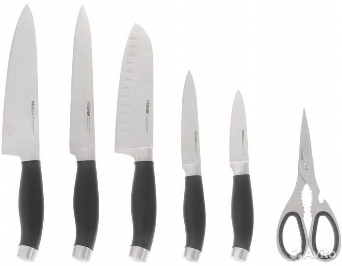 Набор ножей Nadoba Rut с ножеточкой (722716)