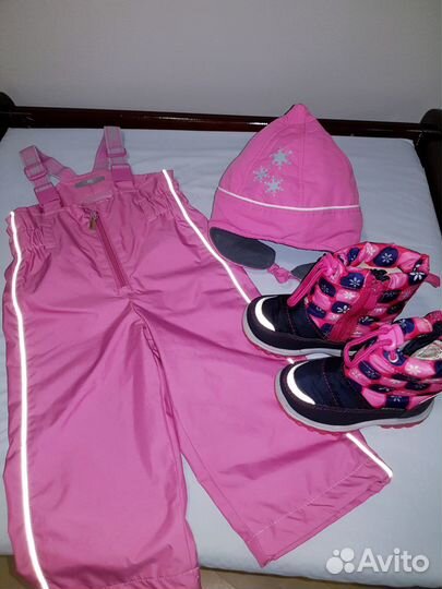 Комбинезон,шапка 50см,сапожки зима 23 для девочки