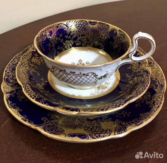 Роскошное чайное трио. Aynsley, Англия