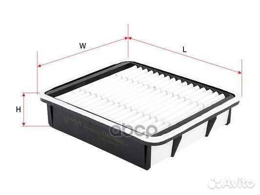 Фильтр воздушный A1173 Sakura