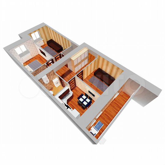 3-к. квартира, 80,8 м², 12/12 эт.