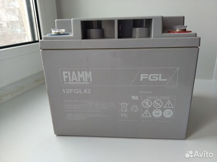 Аккумулятор для ибп AGM fiamm 12FGL42 новый с хран