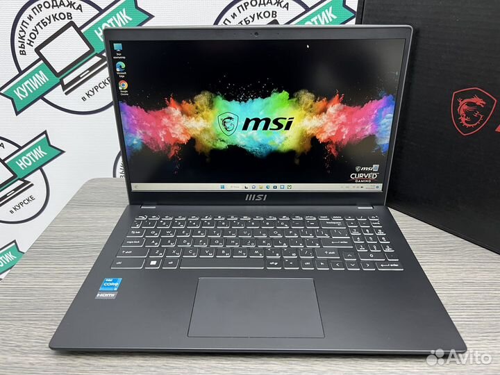 Новый 2022 MSI IPS Core i3-1115G4 8Gb DDR4 SSD