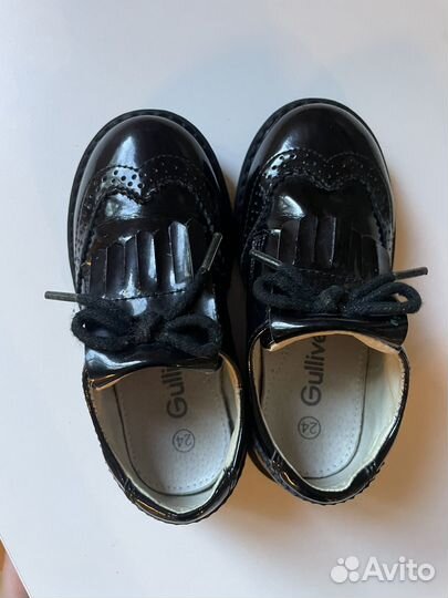 Ботиночки для девочки черные лаковые 24 размер