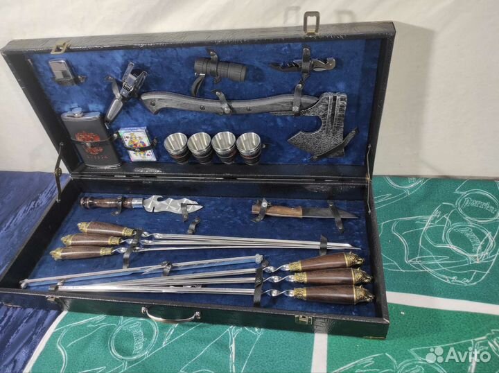 Шашлычный набор подарочный шампура