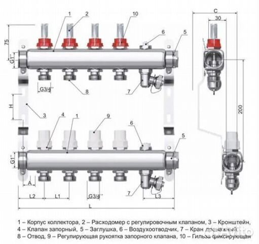 Комплект для водяного теплого пола