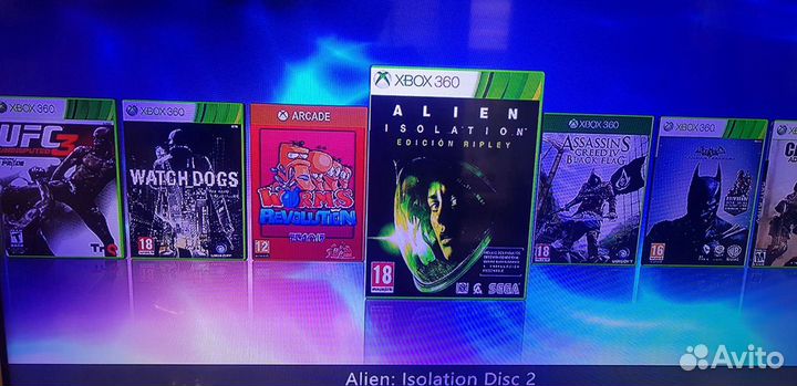 Xbox360s 500гб+60 игр прошит