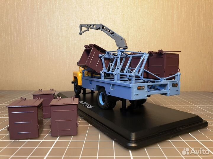 Контейнерный мусоровоз М-30 на базе газ-53 SSM1333