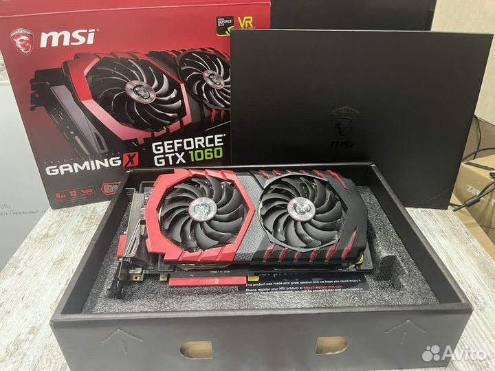 Видеокарта MSI GamingX gtx 1060 6gb