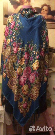 Платок шаль в русском стиле