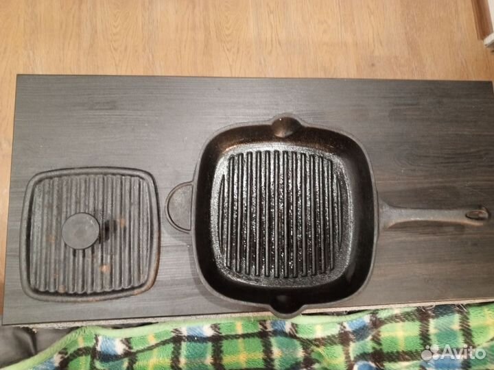 Сковорода-гриль с прессом (чугун)