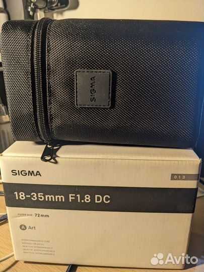 Sigma AF 18-35mm f/1.8 DC HSM Art Pentax KA/KAF/K