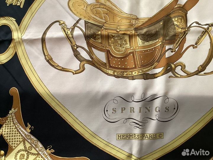 Шелковый платок. Hermes. Винтаж