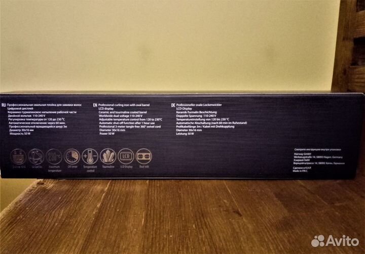 Плойка Hairway Black Diamond овальная 16 мм Новая