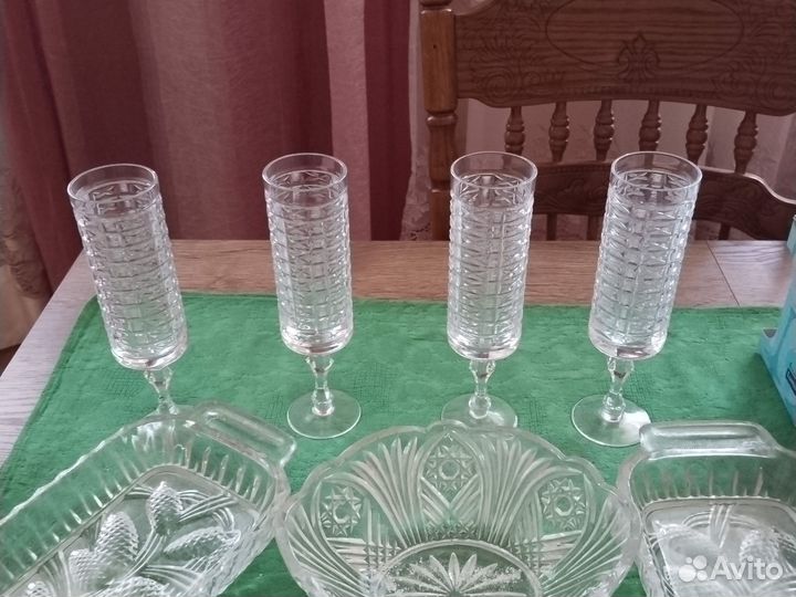 Фужеры хрустальные СССР