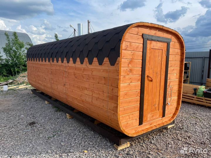 Баня-бочка квадро в наличии