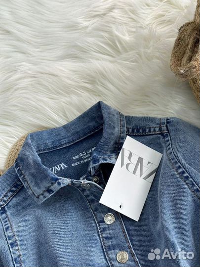 Платье для девочки zara джинсовое