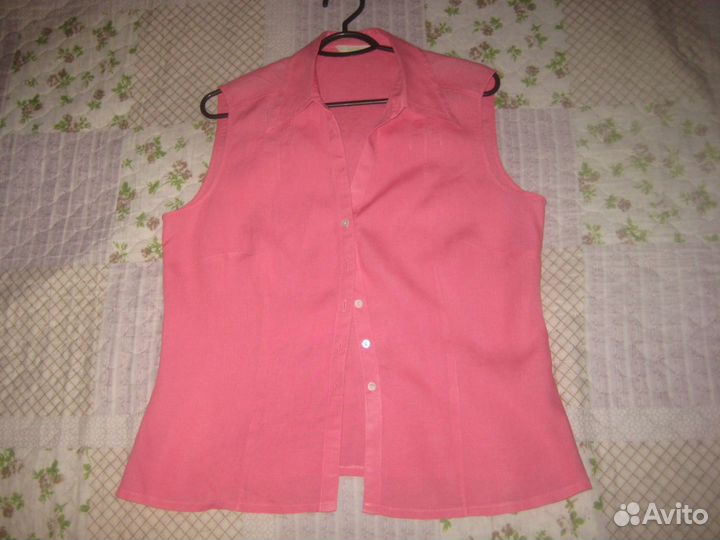 Новая льняная блуза Marks&Spencer Англия р. 48