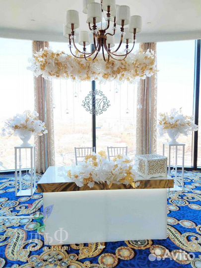 Декор зала на свадьбу, украшение зала