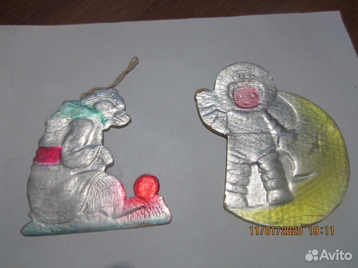 Ёлочные игрушки времён СССР