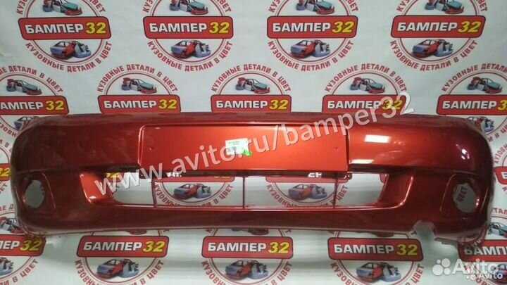 Бампер Калина передний цвет калина 104
