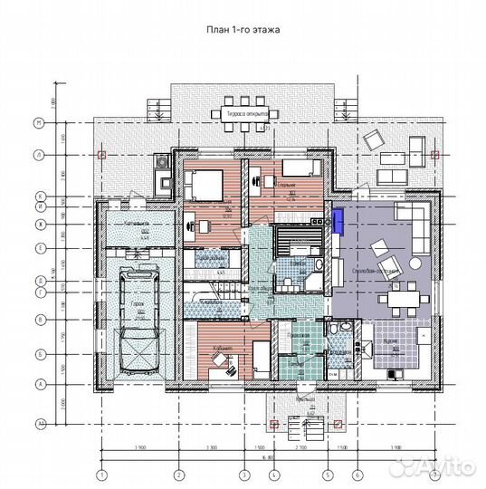 Домокомплект 250 кв.м. из теплоэффективных блоков