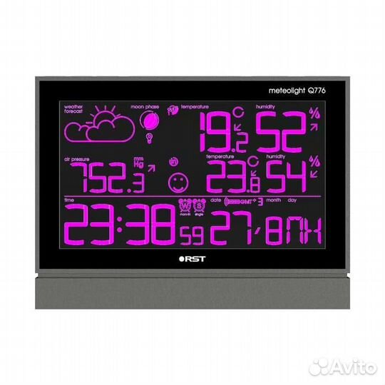Цифровая метеостанция с радиодатчиком Rst 88776 Погодная станция