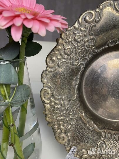 Блюдо фруктовница латунь