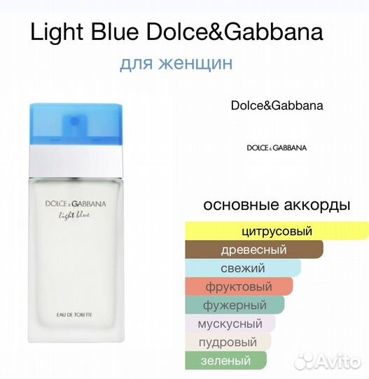 Духи Light Blue Dolce&Gabbana оригинал 100 мл