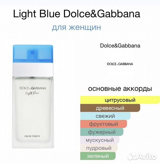 Духи Light Blue Dolce&Gabbana оригинал 100 мл