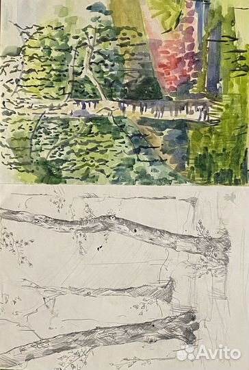 Живопись акварель