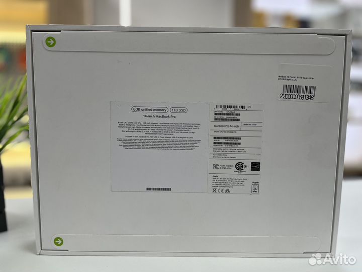 Apple macbook pro 14 m3 8/1tb space gray