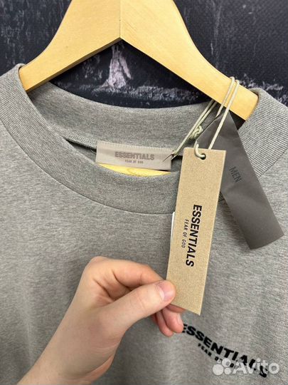 Футболка Essentials Fear Of God Серая